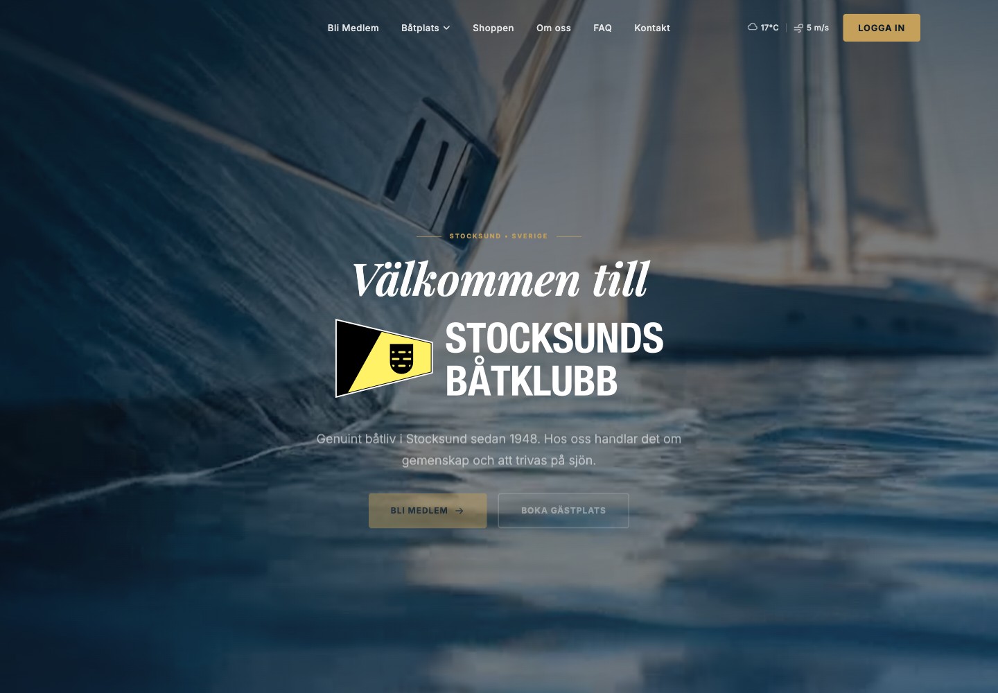 New Stocksunds Båtklubb website